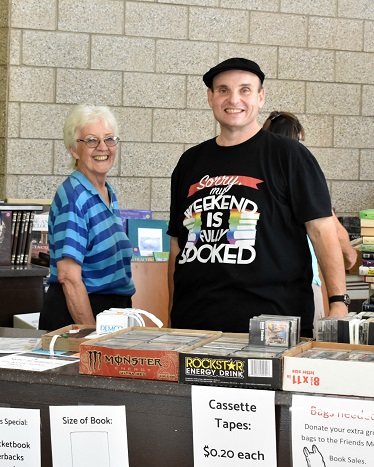 Friends of the Library running the book sale