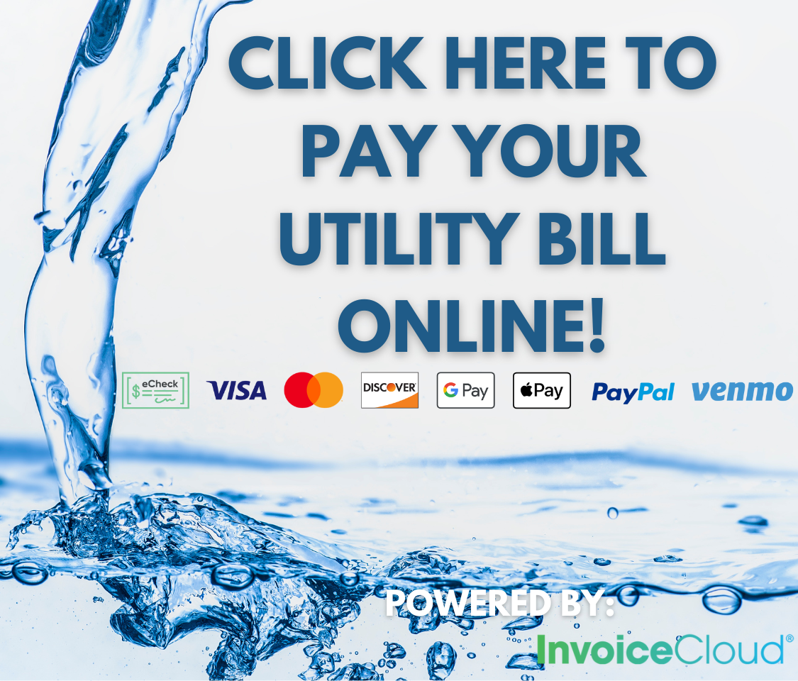 PAY YOUR WATER BILL ONLINE! New Banner